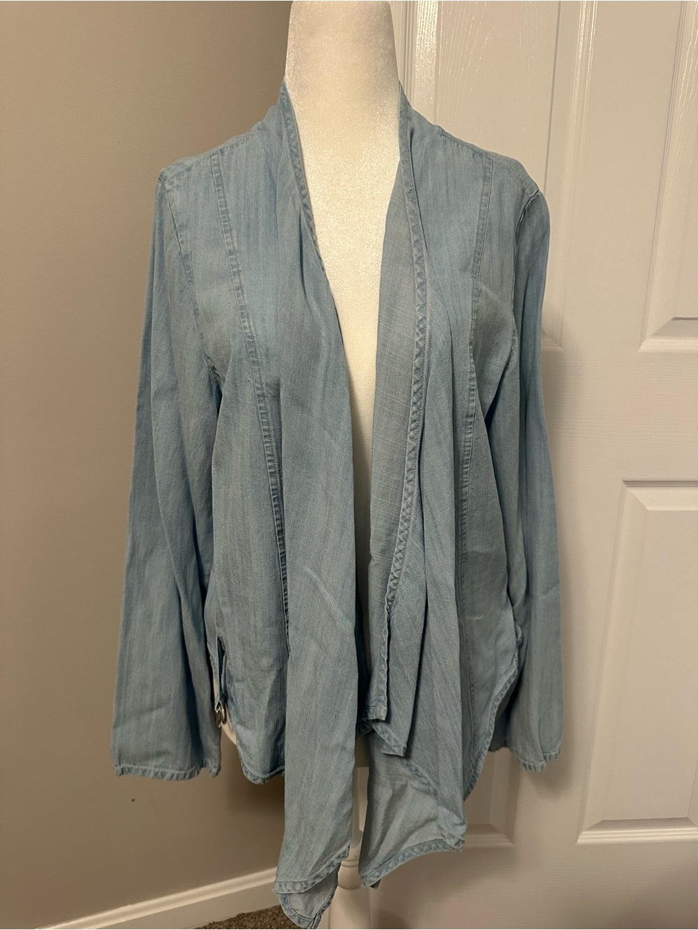 Soft Surroundings Light Blue Denim Jacket